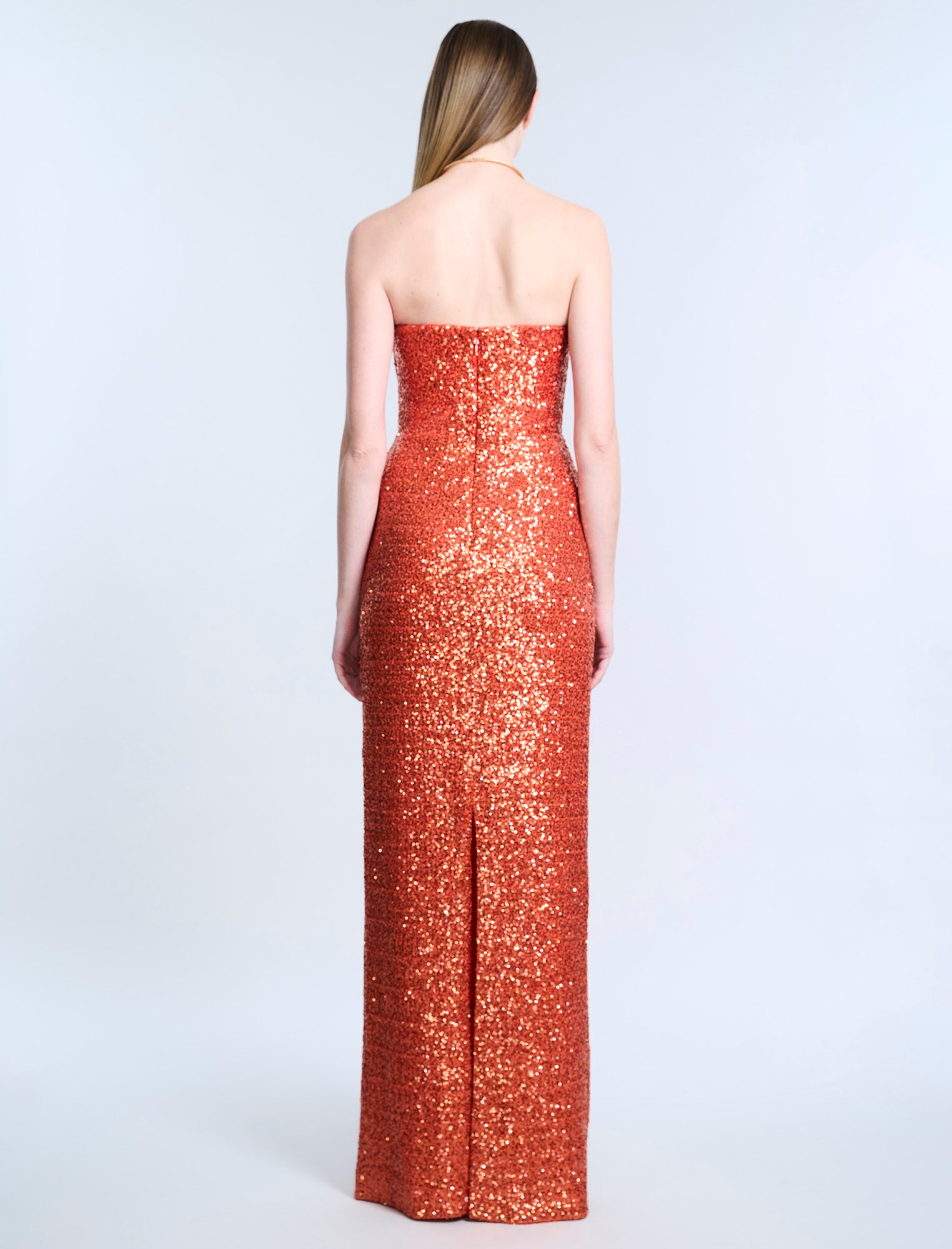 Plunging U Neckline Gown - Image 2