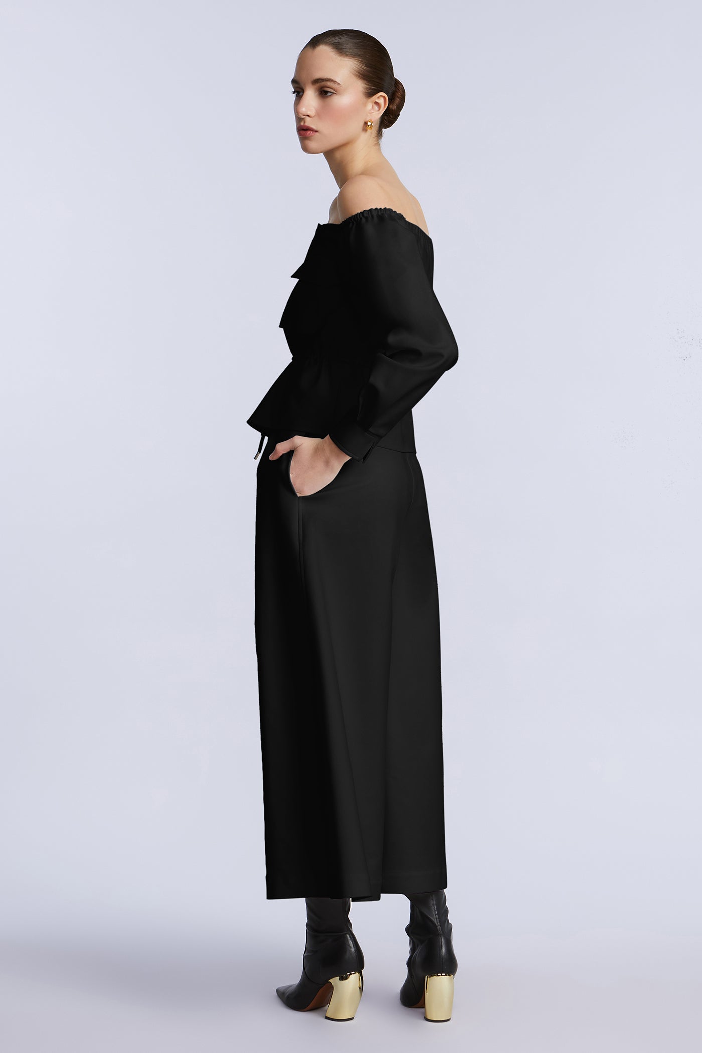 Off Shoulder Drawstring Top - Image 7