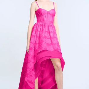 High Low Organza Tulle Gown